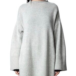 Zadig & Voltaire NWOT Gray Wool & Cashmere Blend Dress; Size M/L